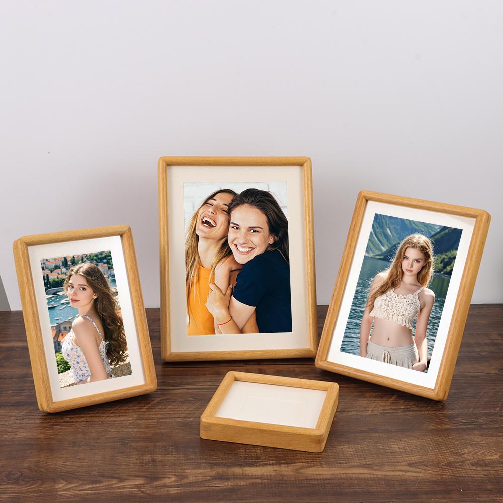 6/7/8 Inch Mortise Tenon Photo Frame Real Wooden Picture Frame New Black Walnut Photo Frame