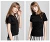 2026 Luxury Women's Double-sided Mercerized Cotton T-shirt, 230g, Short Sleeve, White, Versatile Round Neck for Summer