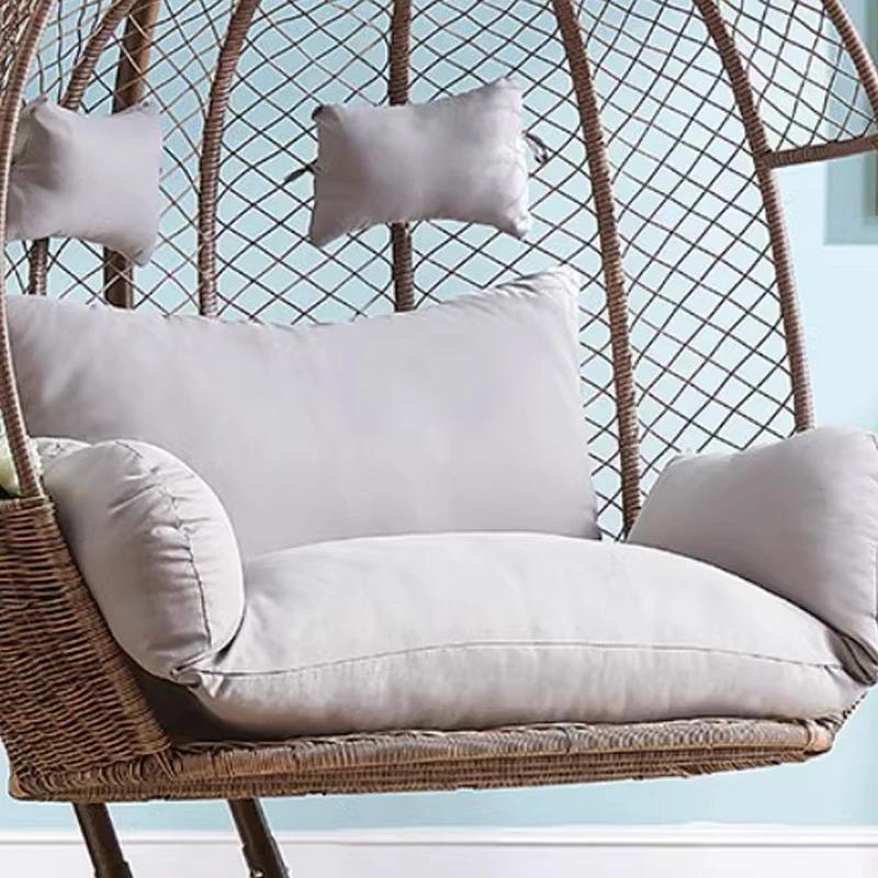Hanging Chair Egg Chair Swing Cushion Cover Thickened Soft Rebound Breathable Non Deformable Cradle Vine Basket Cover No Padding