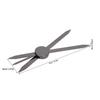 Eyebrow Stencil Ruler Compass Guide 3 Point Positioning Symmetrical Stainless Steel Eyebrow Caliper for Makeup