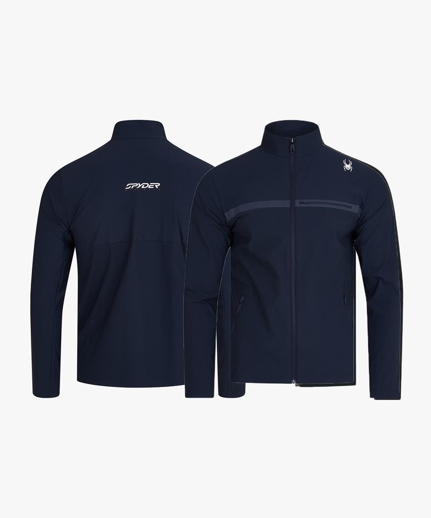 Spyder Men'S Purotec Stretch Tricot Track Top Zip-Up Splmcnft203Mdny