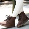 Women Boots /Winter Student Snow Boot Short Tube Warm Lace-up Flat Heel Anti-cold Anti-slip Korean Style Cotton Ankle Boots