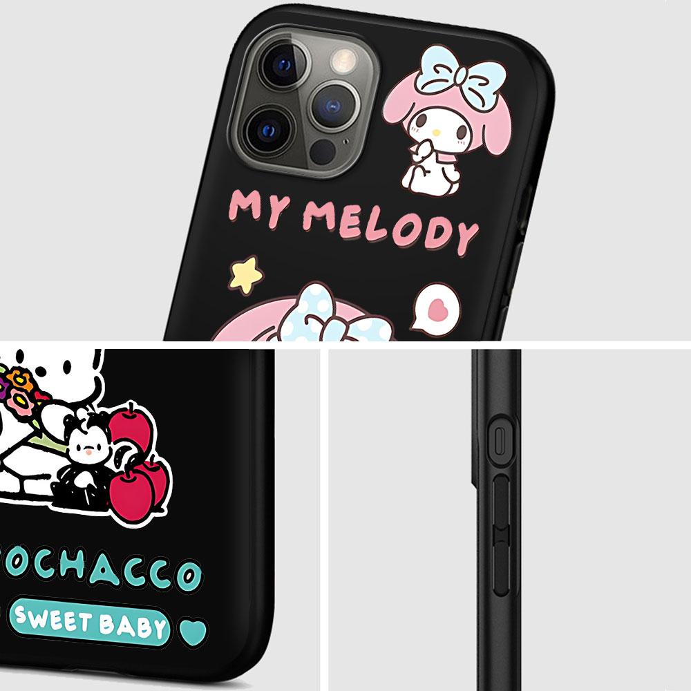Cinnamoroll Kuromi Case for Apple iPhone 13 14 Plus 11 12 Mini 15 Pro Max 7 8 SE 2020 X XS XR Silicone Soft Phone Cover