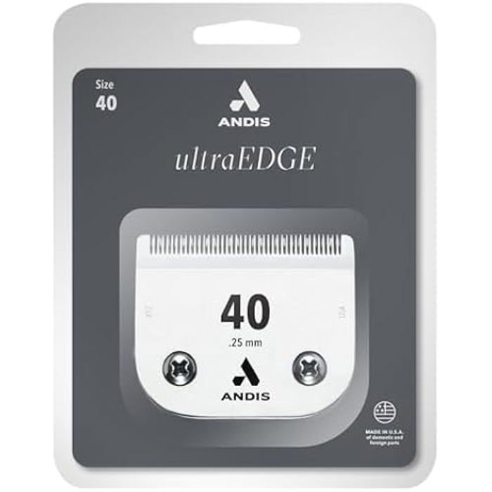 Lame de tondeuse - ANDIS - Ultraedge - Taille 40 - Compatible avec plusieurs modèles - Pour animaux