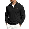 Men's Fleece Zip Up Sweatshirt Stand Collar Heavyweight Outdoor Casual Jacket