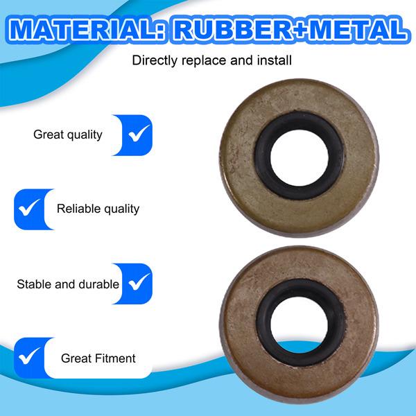 2-Pack Gearbox Oil Seals for OMC Marine Engine (18-2028)