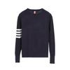 TB BROWIN Wool Four-Bar Round Neck Sweater