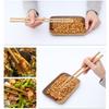 1 Paar Keine Farbe Bambus-Essstäbchen Keine Wachs Anti-Rutsch-Essstäbchen Hotpot-Essstäbchen Haushalt