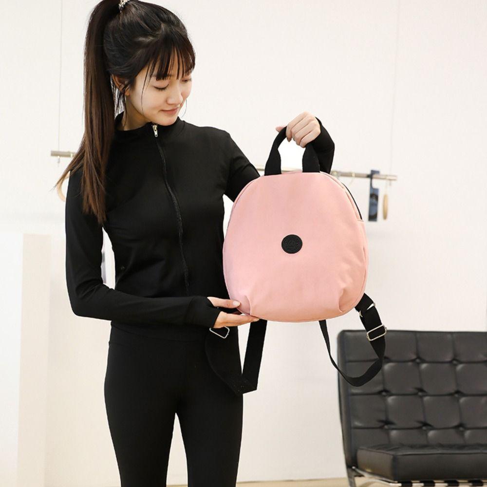 Korean Style Round Shape Shoulder Bag Large Capacity Fitness Bag Swimming Nylon Backpack Girls