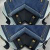 COACH Dreamer 2-Way Denim Collection Tote Bag Gold Hardware Logo Charm Authentic