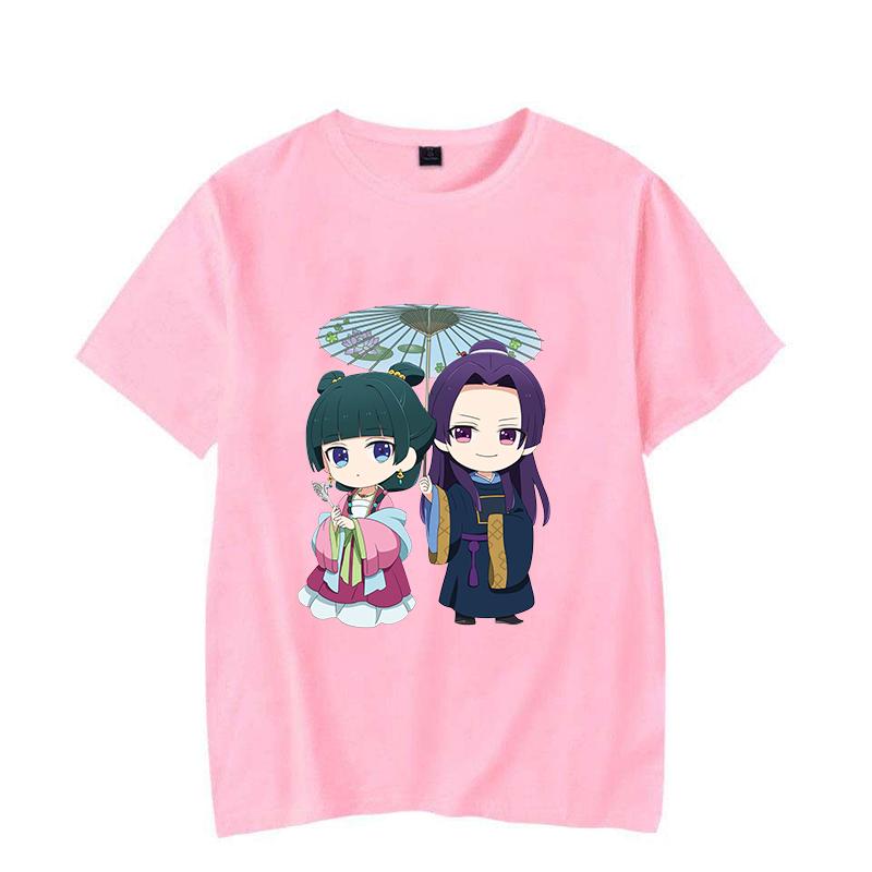 Funny Anime The Apothecary Diaries Print T-Shirt Women Men Loose Short Sleeve Round Neck Top Female Casual Shirt Tees