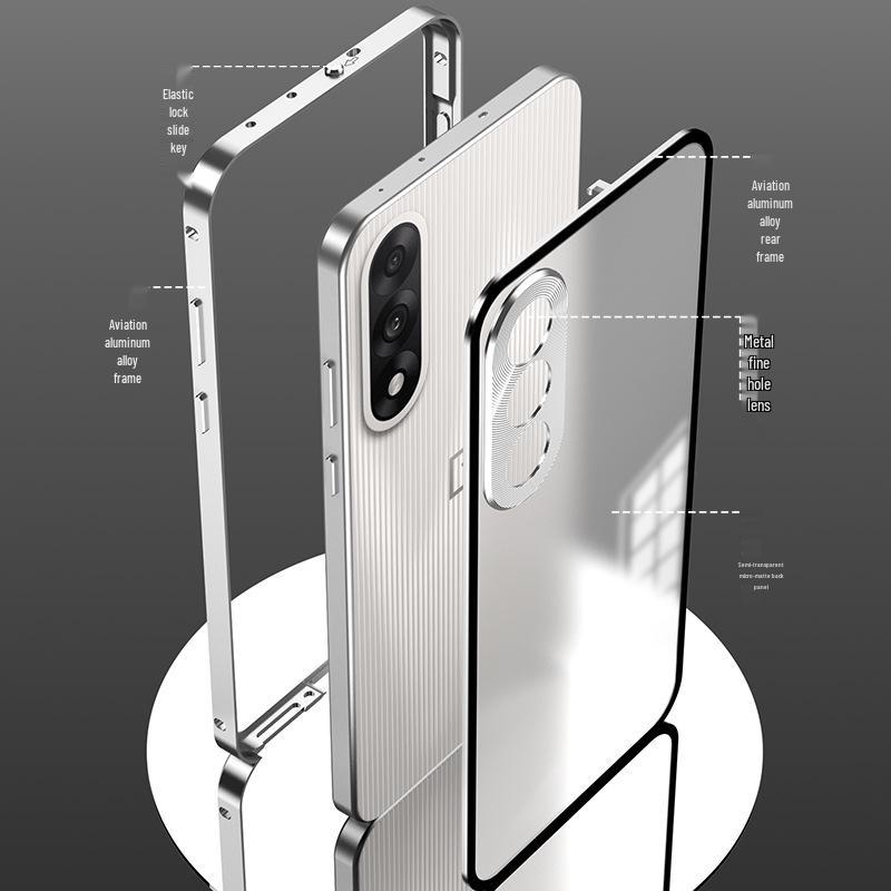 Grenzübergreifend kompatible OnePlus Nord CE 5 Pop-Up Handyhülle und Nord 5 Racing Edition Metall-Schutzrückwand