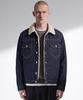 Thestori Washed Denim Sherpa Jacket (Blue)