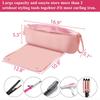 2-in-1 Hair Tools Travel Bag for Flat Irons, Straighteners, Curling Iron, and Haircare Accessories, with Interior Pockets