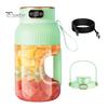 Multifunctional Portable Juicer Cup with Digital Display Large-Capacity USB Rechargeable Cordless Smoothie Blender