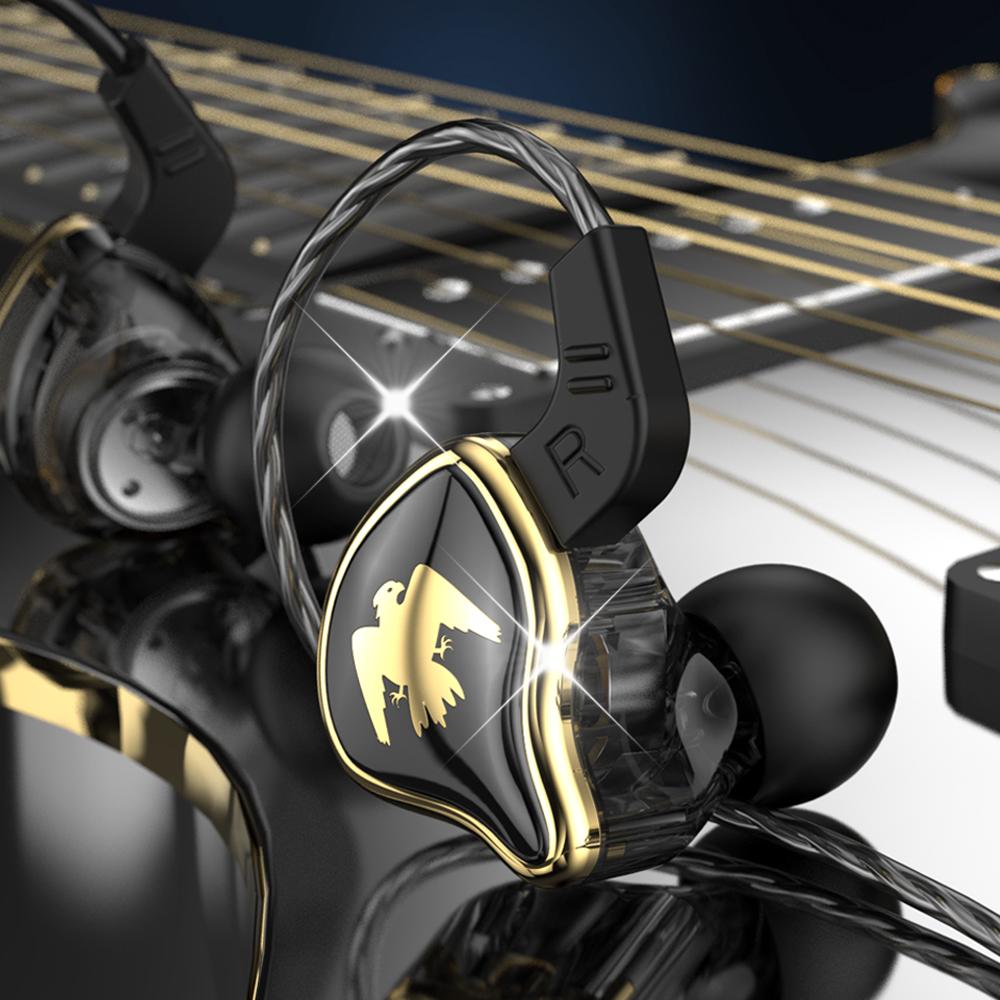QKZ AERS Wired Earphones HIFI Heavy Bass In Ear Monitor 3.5mm AUX In-Ear Headphones With Mic Noise Cancell Sport Game Music