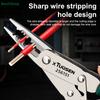 Multifunctional Wire Stripper,Flat-nose Pliers,Electrician Wire Strippers Pliers Cable Cutting Crimping Pliers Hand Tools