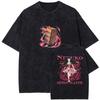 Japan Anime Demon Slayer Kamado Nezuko Graphic Tshirt Men Women Cotton T-shirts Vintage Washed Tee Harajuku