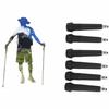 6 PCS Plastic Trekking Pole Tips Portable Walking Pole Tips Durable Hiking Stick Tips Trekking