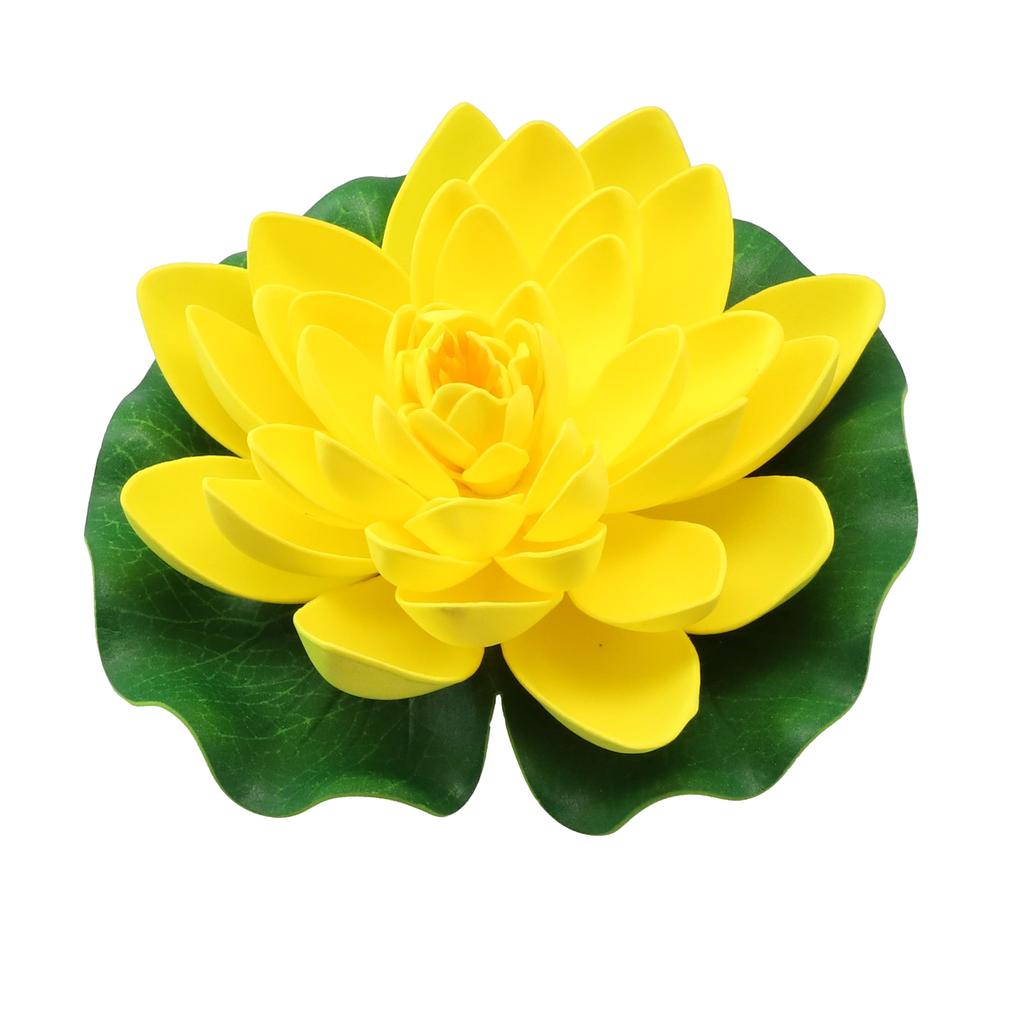 Multicolor Artificial Water Lily Floating Lotus Flower, 18cm, Environmentally Friendly Material, Perfect for Garden Pond