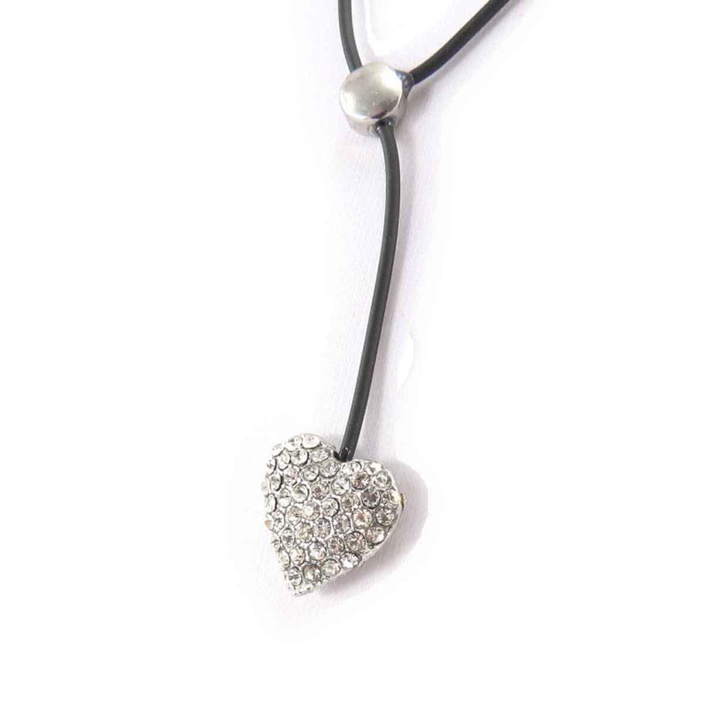 Les Trésors De Lily [J8072] - Designer Necklace 'Love' Black Silver