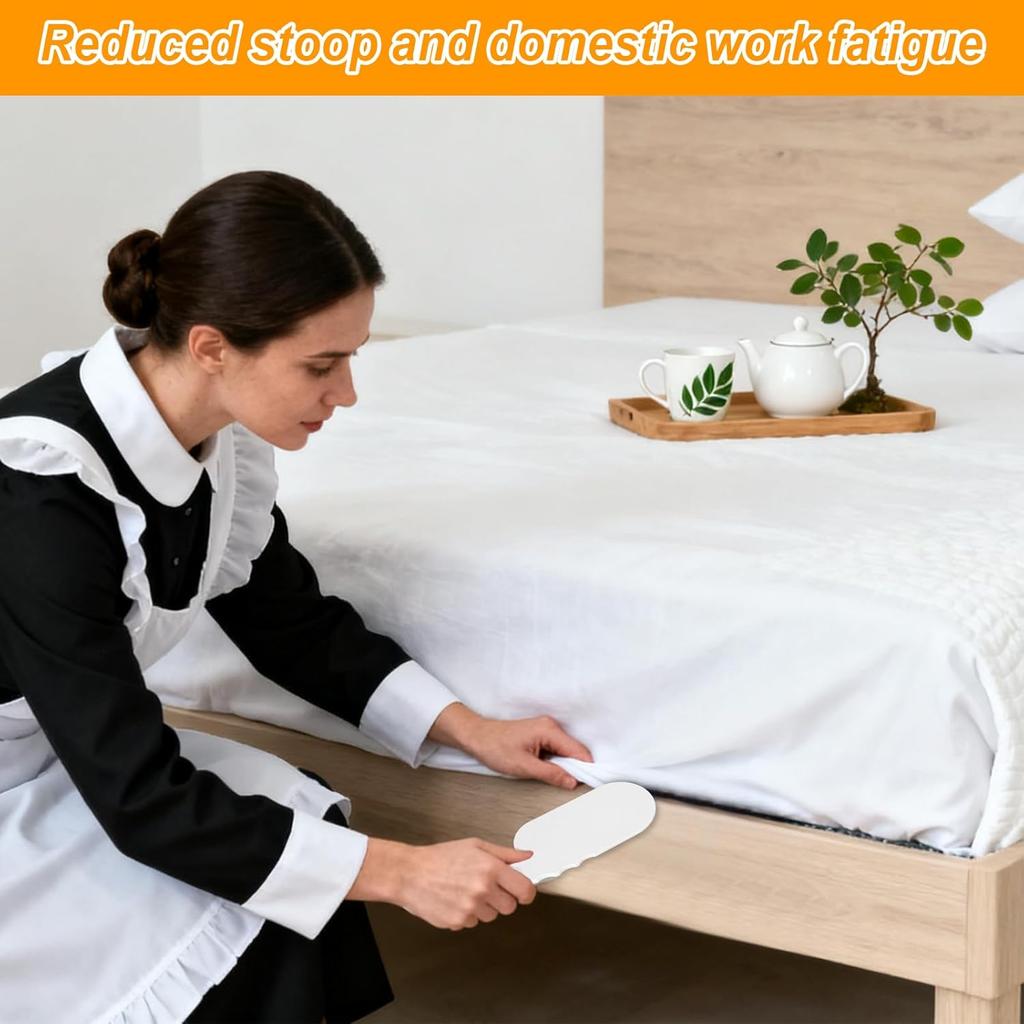 Bed Sheet Tucker Tool, 10.6 in Mattress Lifter Tool, Long Handle Sheet Tucker, Arthritis-Friendly Easy Mattress Lifter Bed Sheets Wedge to Help