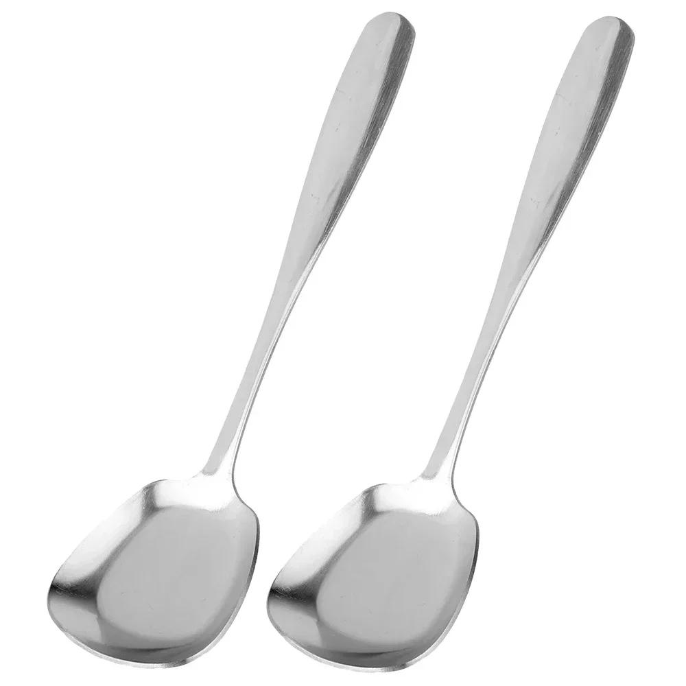 Home Public Spoon Restaurant Large Stainless Steel Distributing Spoon Buffet Serving Spoon Multipurpose Kitchen Cooking Utensils