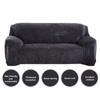 Thickened Plush Sofa Cover For Living Room Solid Color Elastic Sofa Slipcovers Tight Wrap All Inclusive Non Slip Sofa Towel