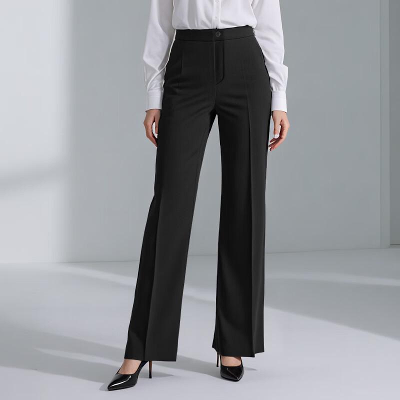Teluoman Machine Washable Wrinkle-Free Formal Trousers