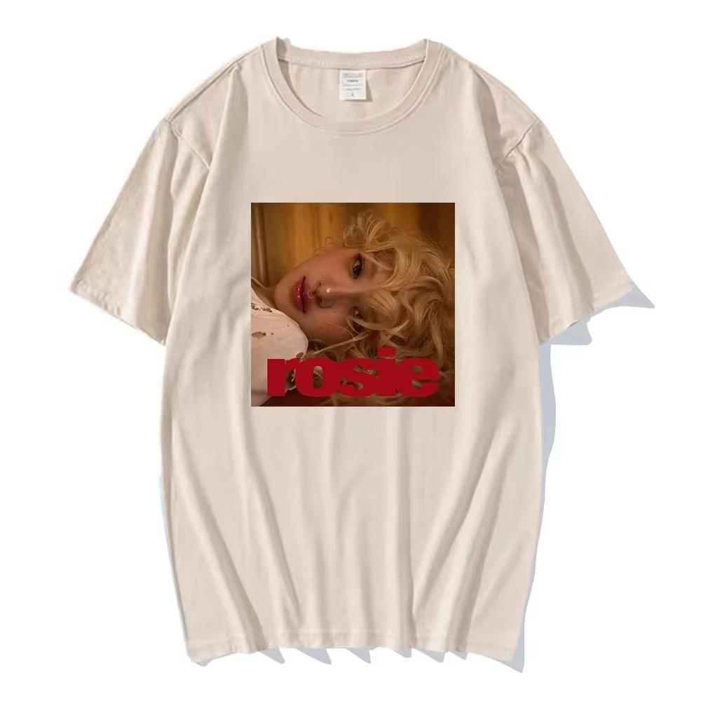 Rosé New Album Number One Girl Same T Shirt Menwomen Clothing Harajuku Tops Y2k High Quality Suitable For Both Men And Women
