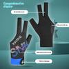 Open Finger Billiard Gloves Breathable Polyester Snooker Pool Glove Anti-Slip Adjustable Billiard Training Cue Glove