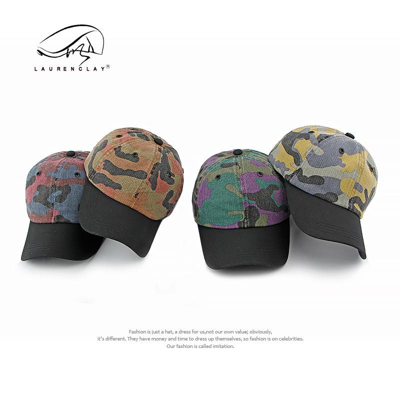 

Spring and summer cotton new soft top baseball cap women s outdoor sun protection visor casual versatile camouflage cap men Adjustable червоний