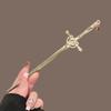 DIY Creative Chinese Style Hairpin Punk Sword Shape Hair Fork Fashion Hair Accessory for Women Cosplay Hanfu Party Wear