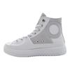 Converse Everyday Versatile Leather High-Top Canvas Shoes Unisex Sneakers White Gray A05615C