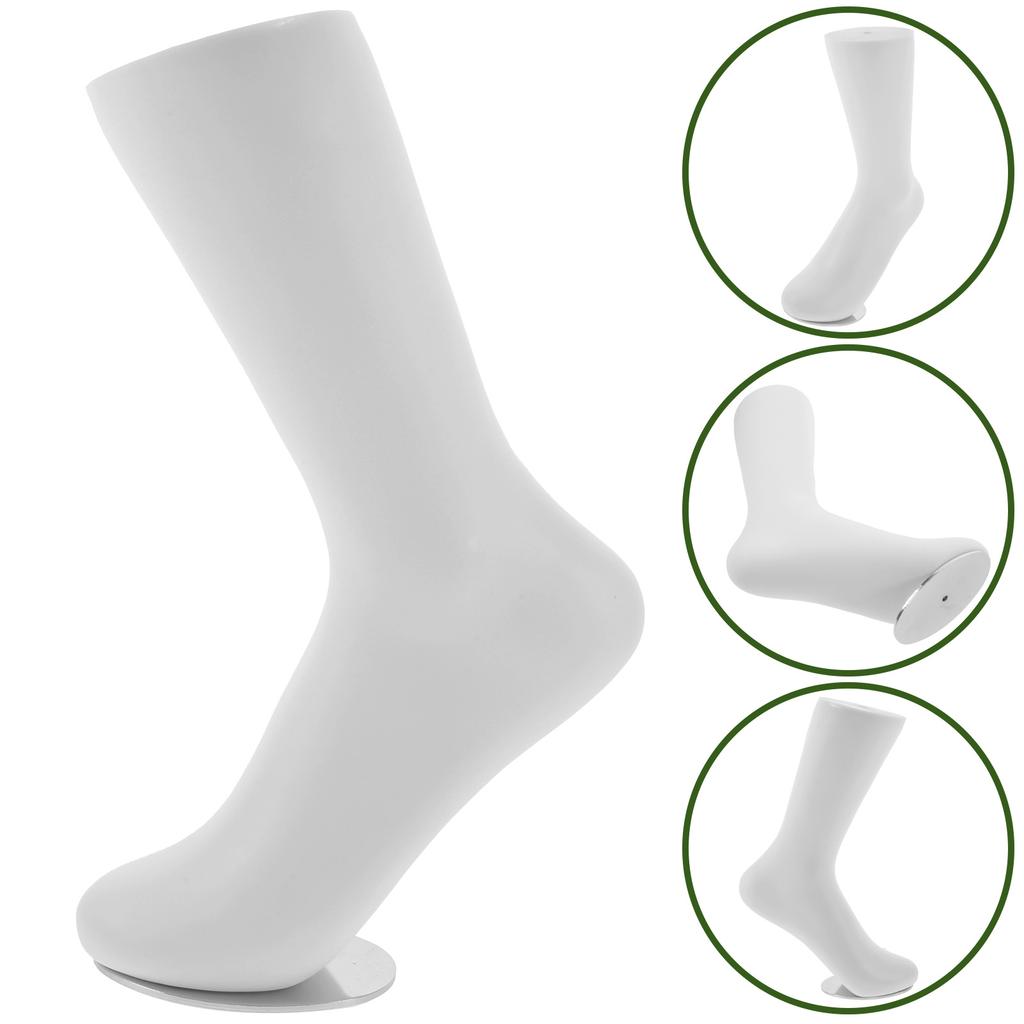 White Foot Mannequin Sock Mold Display Props Thickened Vinyl Woman Model Dress  Shoes Holder Socks Display Model For Feet Socks