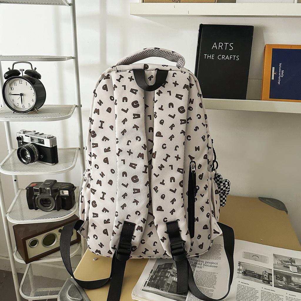 Korean Version Backpack Ins, Niche Art Versatile Student Backpack, Junior High School Campus Travel Backpack, Women's High-end Feel