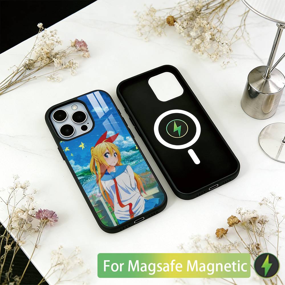 

Nisekoi Chitoge Kirisaki Phone Case For iPhone17,16,15,14,13,12,11 Plus,Pro Magnetic For Magsafe Wireless Charging iPhone12