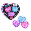 Needo Corazón del Día de San Valentín, Paquete de 3 Juguetes Sensoriales de Apretar en Forma de Corazón, Suave de Elevación Lenta Forma de Amor, 1.5 pulg.