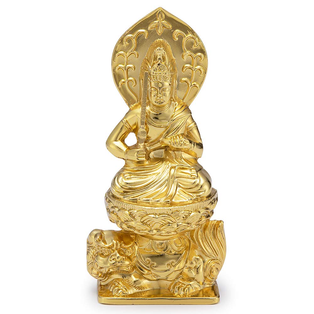 

Buddhist altar shop Takita Shoten Buddha statue Manjusri Bodhisattva in the year of the Made of alloy x width by Keiaki Twelve zodiac guardian statues