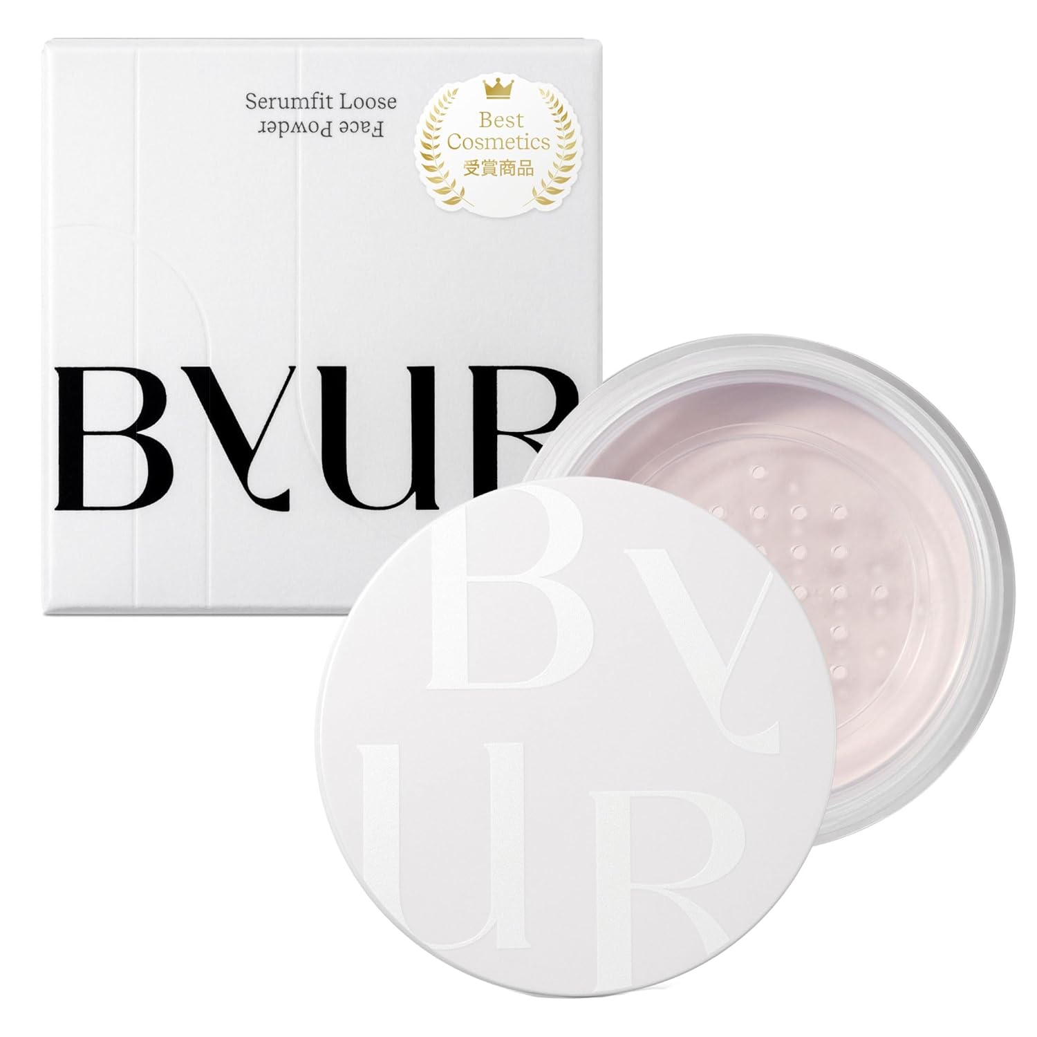 ByUR Face Powder Loose Moist Hydration Long-lasting Pore Coverage Korean Popular Serum Fit (Silky Semi-Matte 01 Clear)