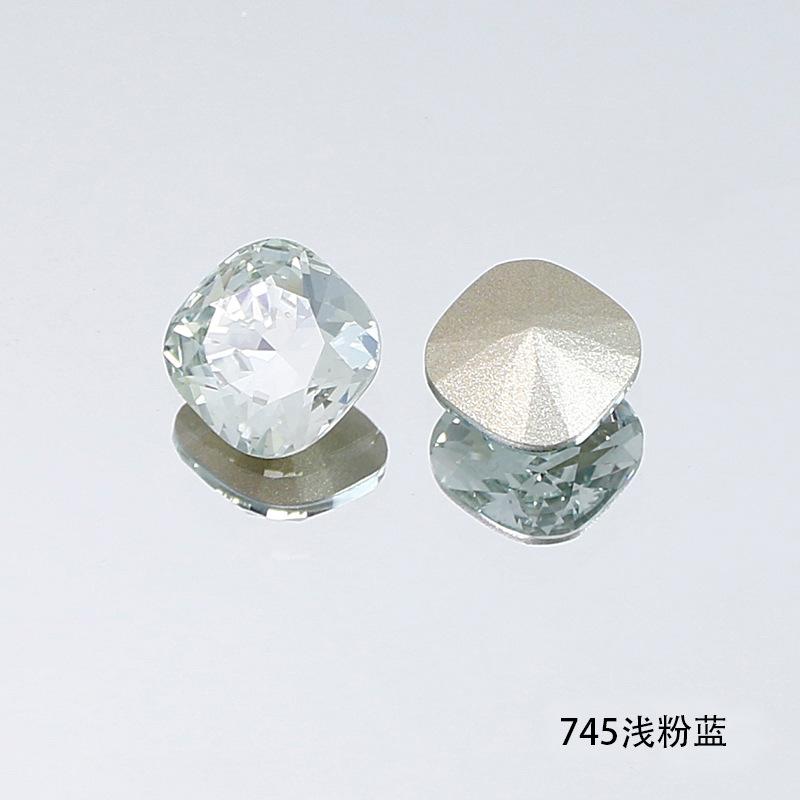 10Pcs Crystal K9 Glass Drill Tip Bottom Drill Fat Square Special-Shaped Nail Drill Clothing Accessories