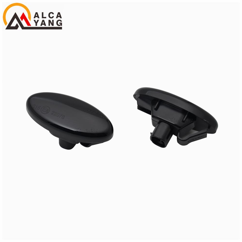 Modern Styling LED Side Indicator Repeater Turn Signal Blinker for Mazda 2 3 5 6 GG GY MPS BT-50 MPV Smoked Clear Dynamic Lights