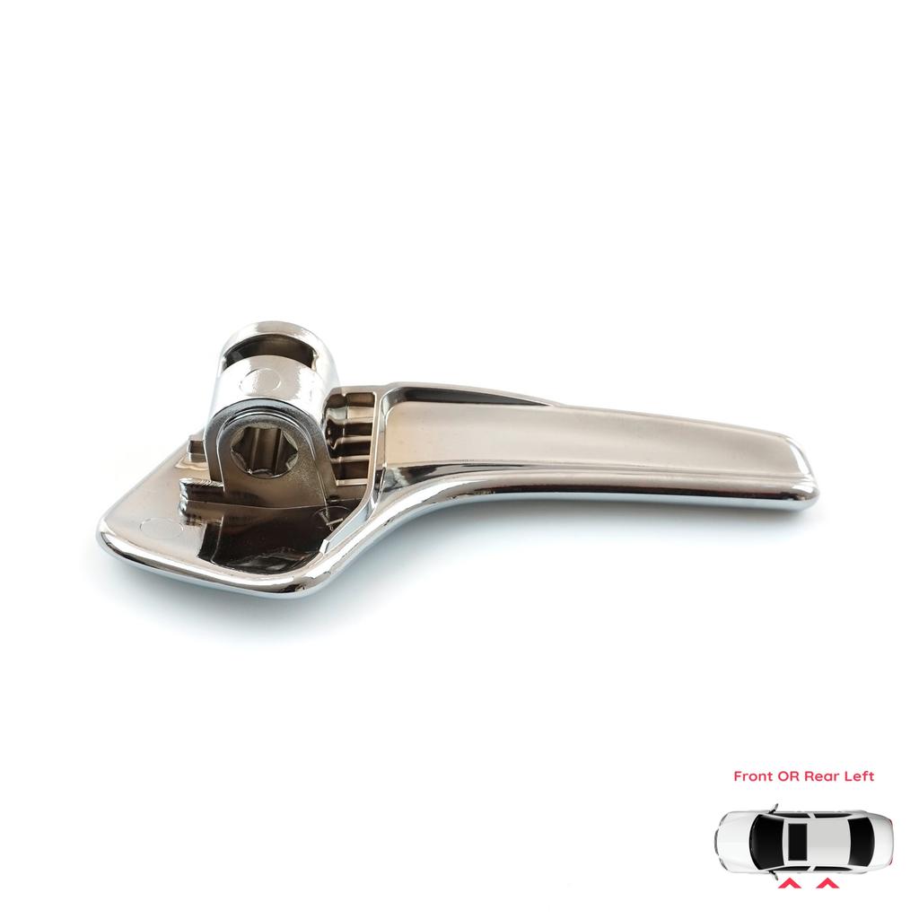 EDP219 Left Interior Door Handle Aluminum Plated Plastic for Vauxhall Opel Corsa D S07 2006-2014 4/5-Door Hatchback Van 13297813
