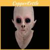Unisex Creepy Ufo Alien Face Full Mask Perfect For Halloween And Cosplay Events