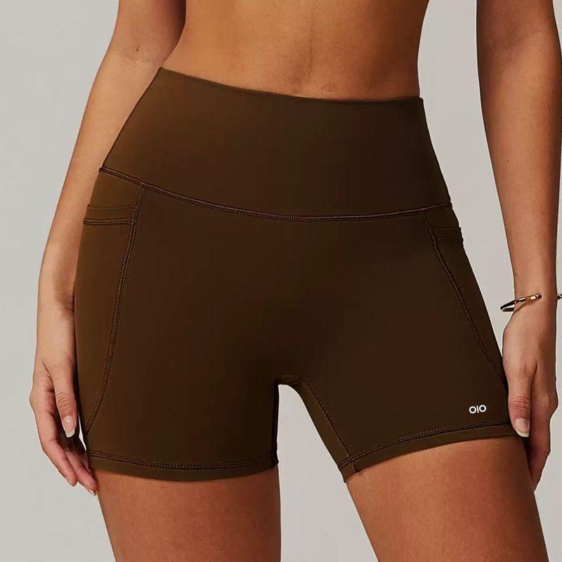 Oiob Three Points Yoga Pants Women's Fitness Shorts Hip Lifting High Strength Training Exercise Running Cycling Pants with Pockets