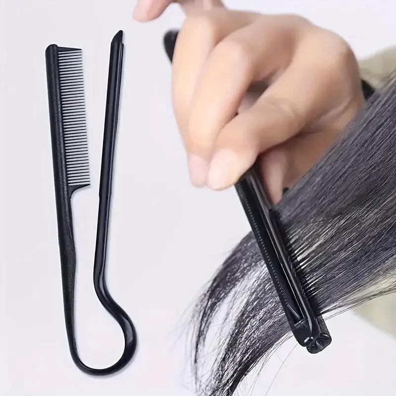 1PC Useful Hair Straighten Salon Comb Hairdressing Smooth Tool Hold Tongs Hair Styling Tools for Women Hair Brush Straightener