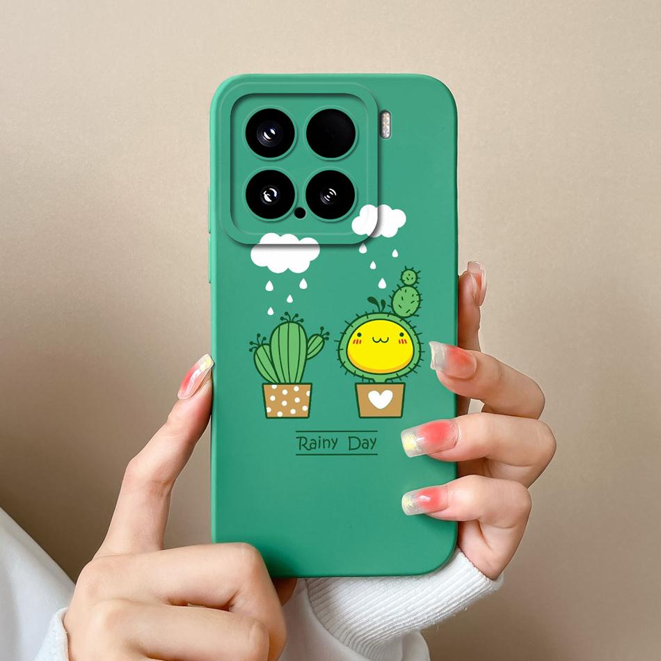 Candy Case For Xiaomi 15 Pro Phone Housing Soft Liquid Silicone Upgrade Full Protection Flowers Back Cover For Xiaomi15 Pro Capa