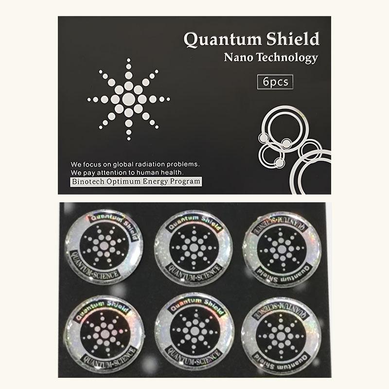 Six-Piece Energy Shield: Anti-Radiation Mobile Phone Stickers with Negative Ions