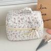 Travel Portable Fresh Floral Storage Bag, Toiletry Bag, Rose Bow Makeup Bag, High Aesthetic Value for Girls