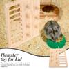 1 Stück Holz Hamster Kletterleiter Spielzeug Hängende Brücke Sprungbrett Spielplatz Spielzeug für Kleintier Hamsterkäfig Landschaftsbau Spielzeug
